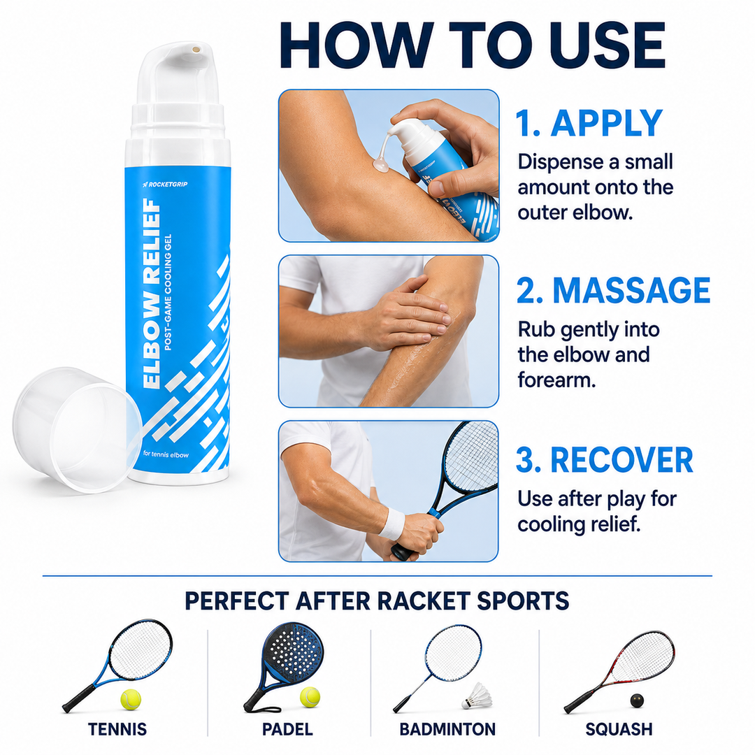RocketGrip Elbow Relief Post-Game Cooling Gel 50ml