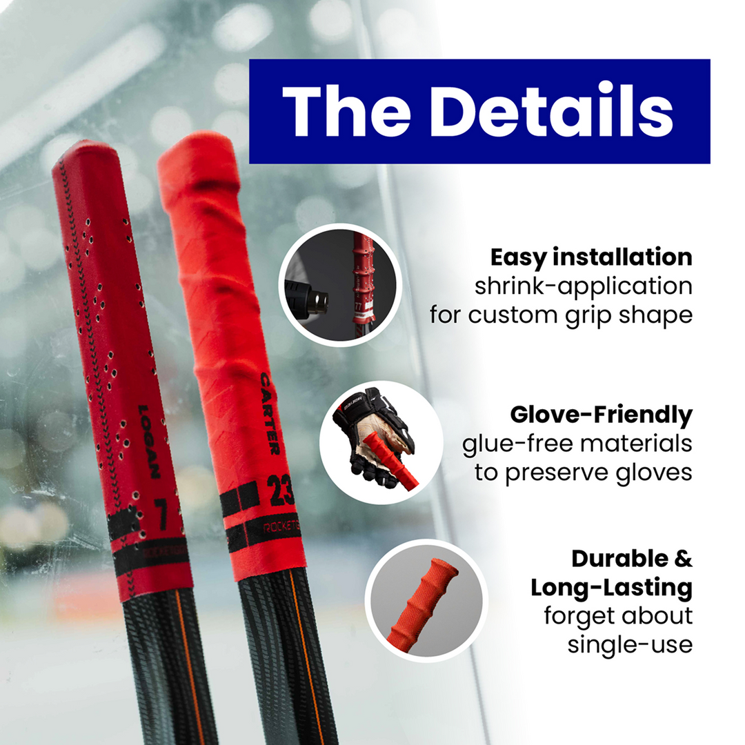 RocketGrip fabric hockey grip